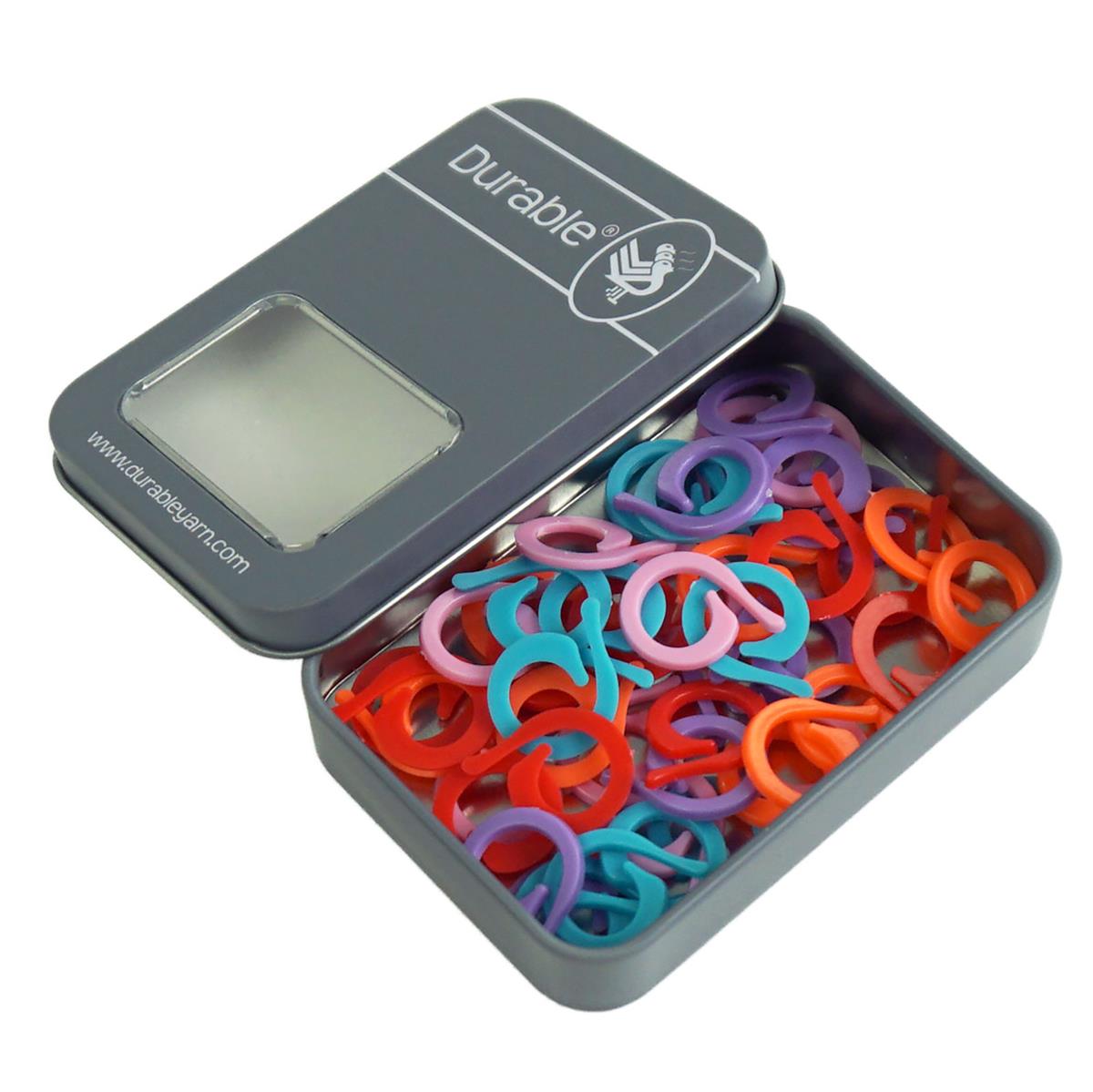 Durable Splitring steekmarkeerders 19mm, 50 stuks assorti kleuren