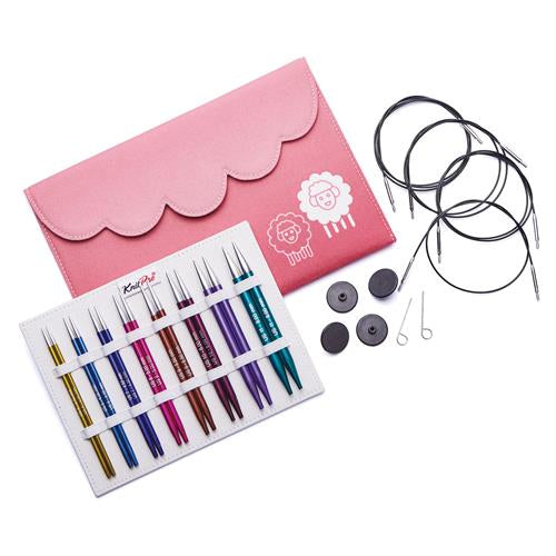 Knitpro set verwisselbare rondbreibreinaalden Zing