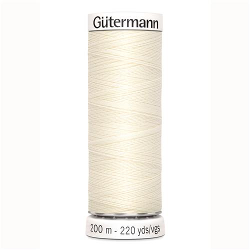 Gutermann naaigaren 200 mtr kleurnummer 000-199