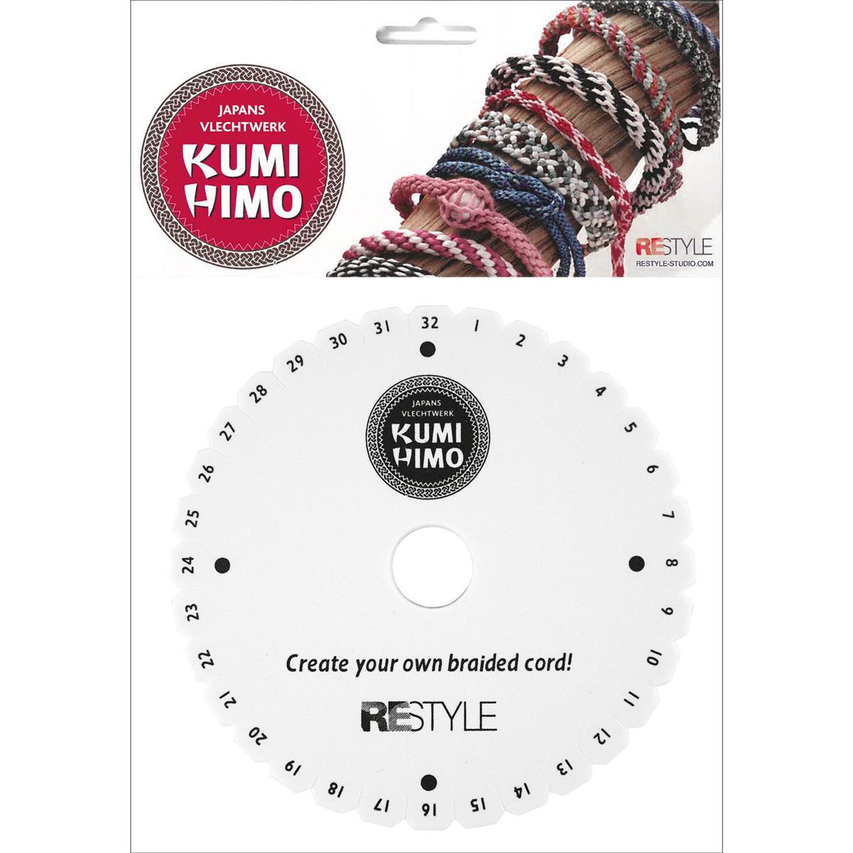 Kumihimo Vlechtschijf 15 cm rond met 32 inkepingen