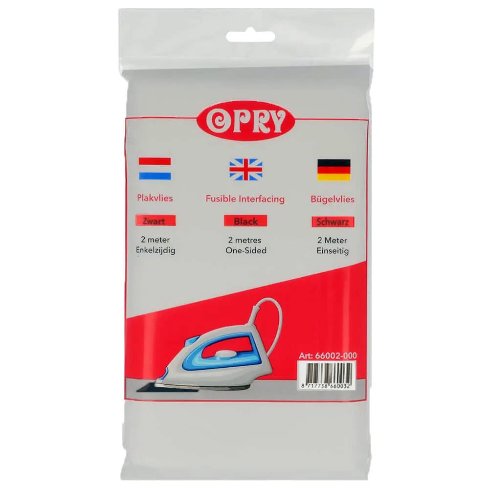 Opry plakvlies 90x200 cm zwart of wit