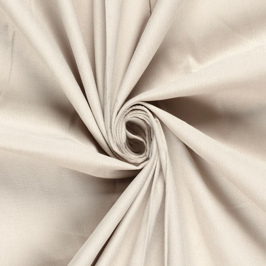 Stof Corduroy kleur effen beige per meter