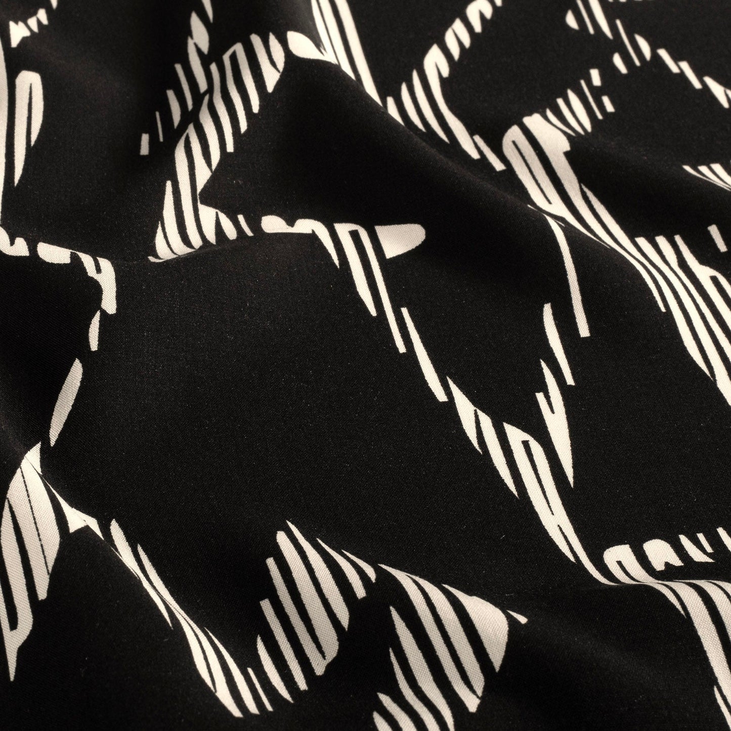 Stof viscose zwart per meter