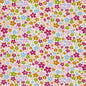 Stof poplin katoen met bloemen per halve meter