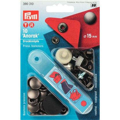 Prym naaivrije drukknopen Anorak oudijzer 15mm