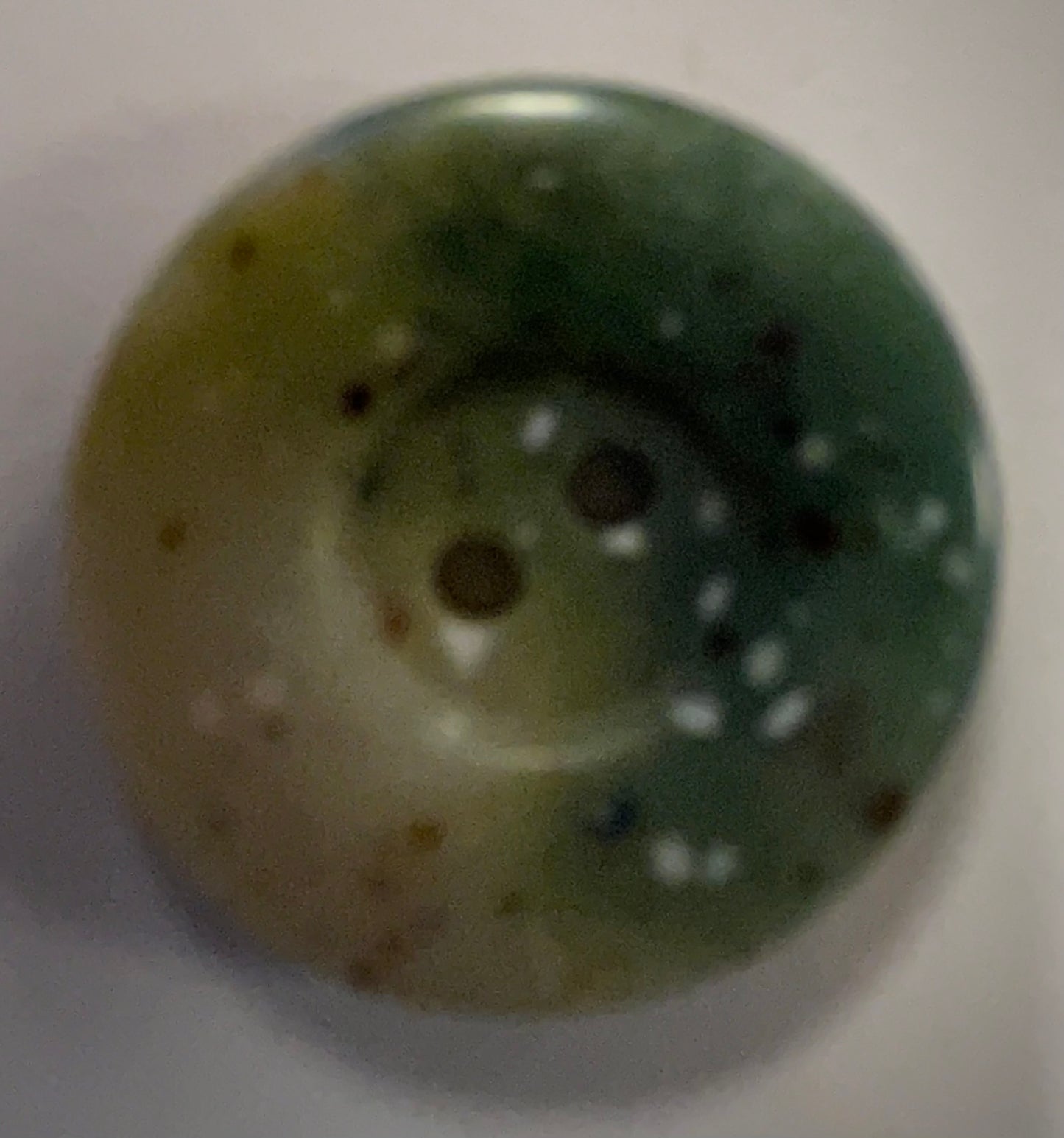 Knoop groen 22mm 2 gaats