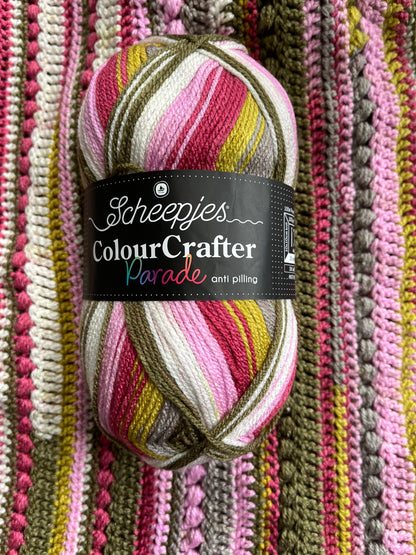 Sjaal Colour Crafter Parade handmade