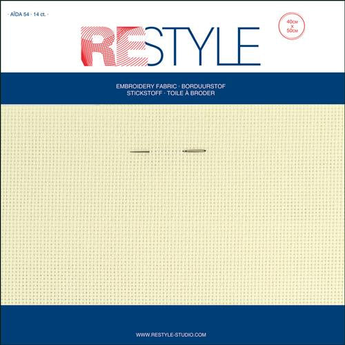 Restyle Borduurstof Aïda 54 40x50cm ecru