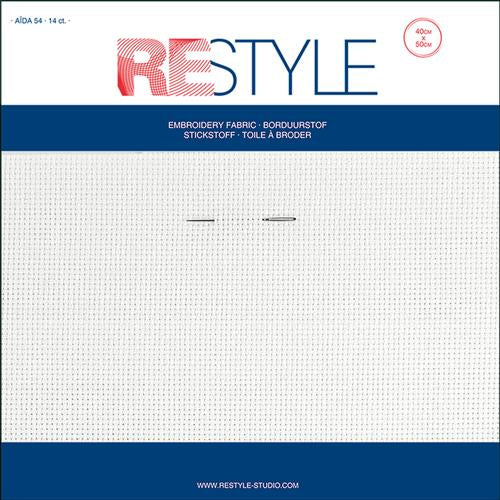 Restyle Borduurstof Aïda 54 40x50cm off white