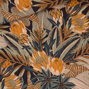 See you at Six - French Terry Ground Pineapple per meter