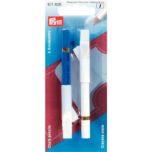 Prym krijtpotloden wit/blauw