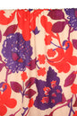 Atelier Jupe - Stof met Paarse en rode bloemenkatoen