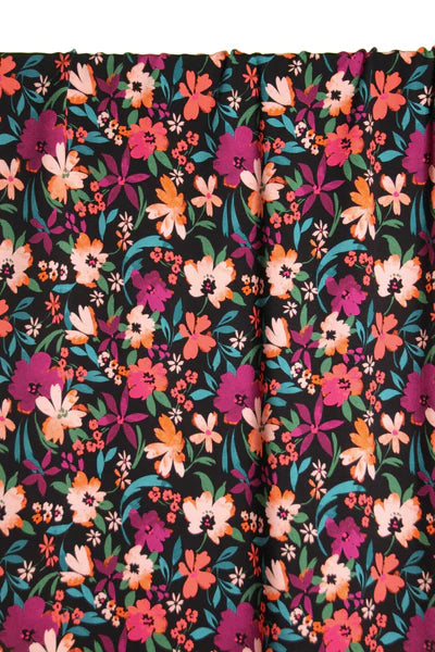 Atelier Jupe - Stof viscose Bloemenprint per halve meter
