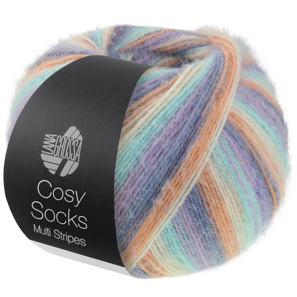 Lana Grossa - Cosy Socks Multi Stripes 100 gr diverse kleuren