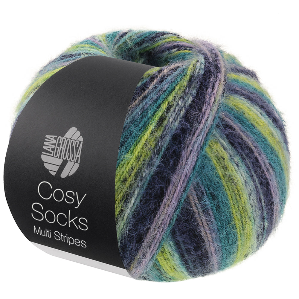 Lana Grossa - Cosy Socks Multi Stripes 100 gr diverse kleuren