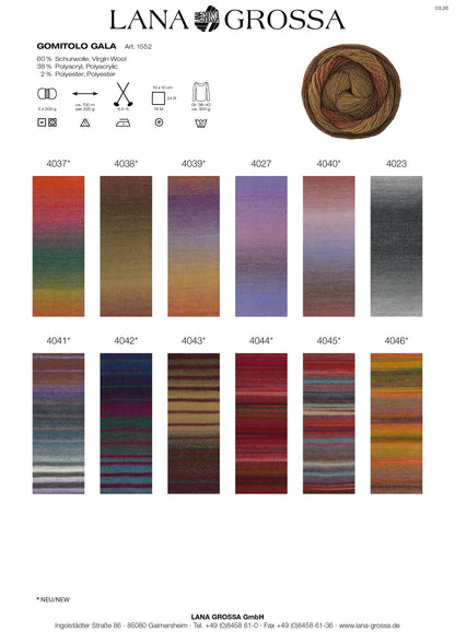 Lana Grossa - Gomitolo Gala 200gram diverse kleuren
