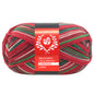 Lana Grossa Meilenweit Merino Christmas lurex 150 gram rood