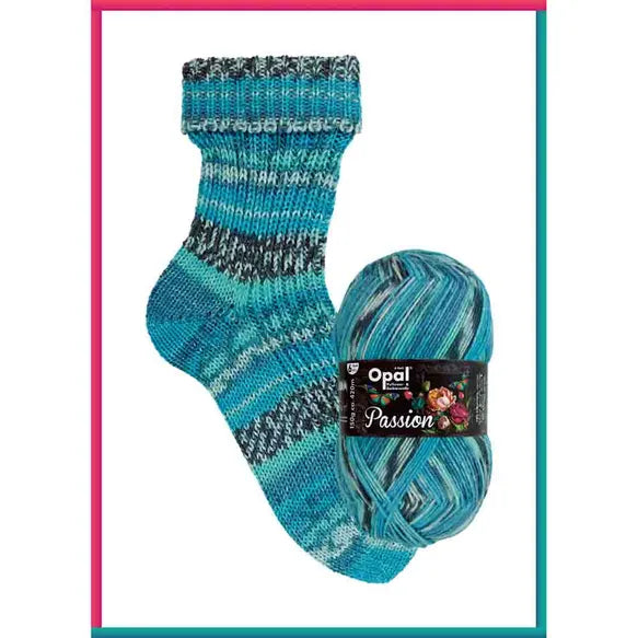 Opal Passion 6-draads garen blauw