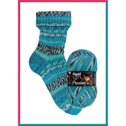 Opal Passion 6-draads garen blauw