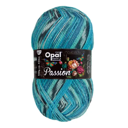 Opal Passion 6-draads garen blauw